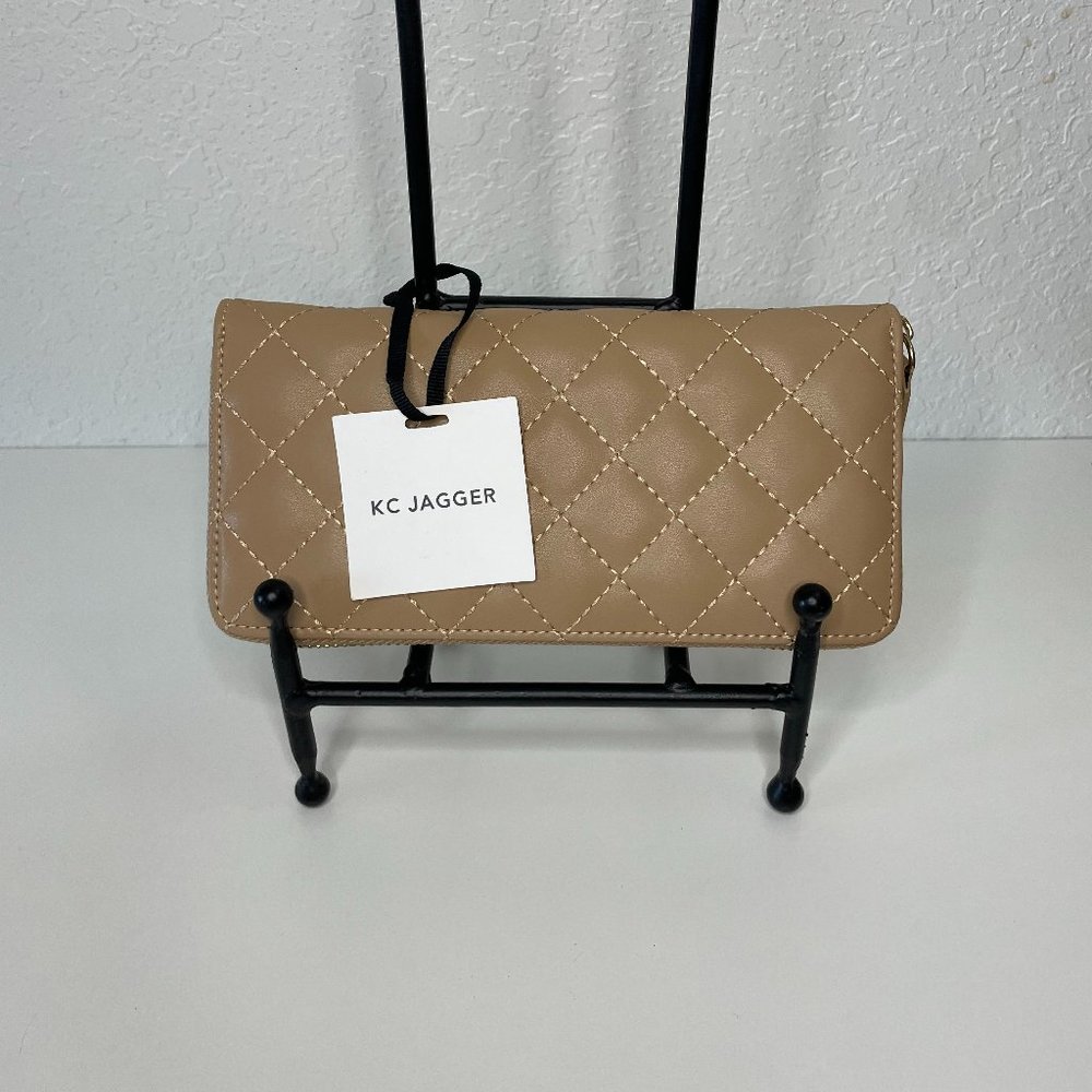 KC Jagger Leather Wallet BISCUIT